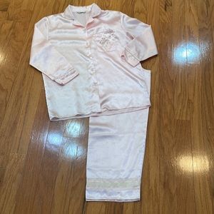 Zeus women size 36.5 bust waist 30 UK 12-14 Pink Embroidered sparkle trim